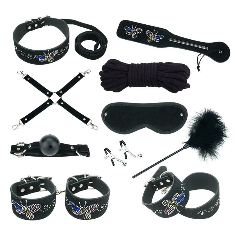 Luxury 12piece Couples Bondage Kit Adult Sexy Yoga Toys Special Bdsm Bundle Set For Enhanced Sensual Play - 9