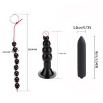 5 6 7 8 9 Pcs Anal Trainer Kit Butt Plugs Bullet Beginner Set Silicone Prostate Massager Silica Gel & Abs - 3