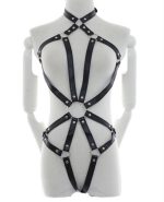 Fashion Women Leather Harness Belt Body Bondage Dance Party Club Festival Adjust Cage Chest Lingerie Goth Top Belts