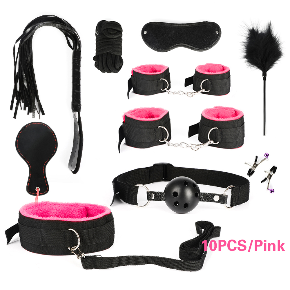 26piece Ultimate Mens Pleasure Set Masturbator Bondage Handcuffs Whip Mouth Gag Anal Vibrator Lingerie - 13