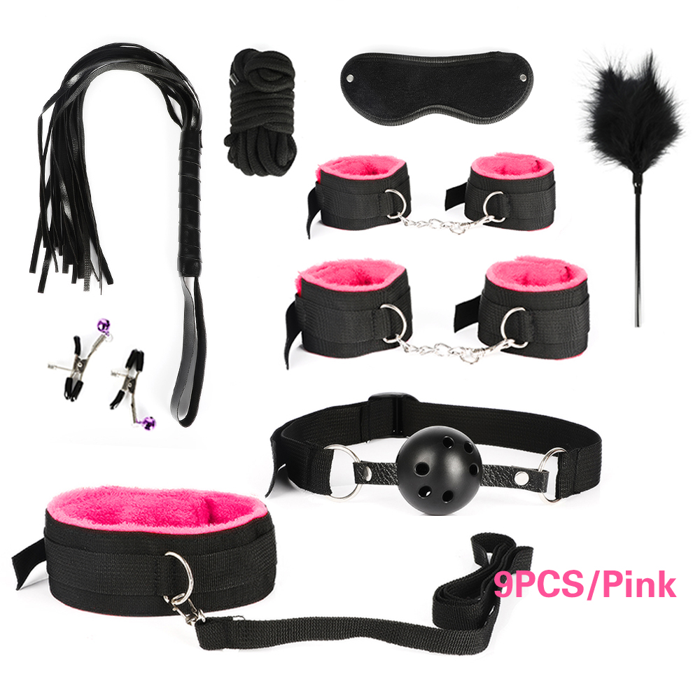 26piece Ultimate Mens Pleasure Set Masturbator Bondage Handcuffs Whip Mouth Gag Anal Vibrator Lingerie - 14