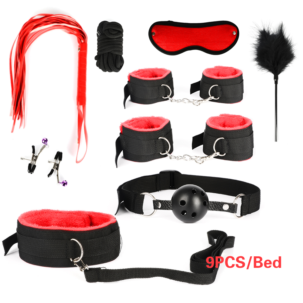 26piece Ultimate Mens Pleasure Set Masturbator Bondage Handcuffs Whip Mouth Gag Anal Vibrator Lingerie - 26