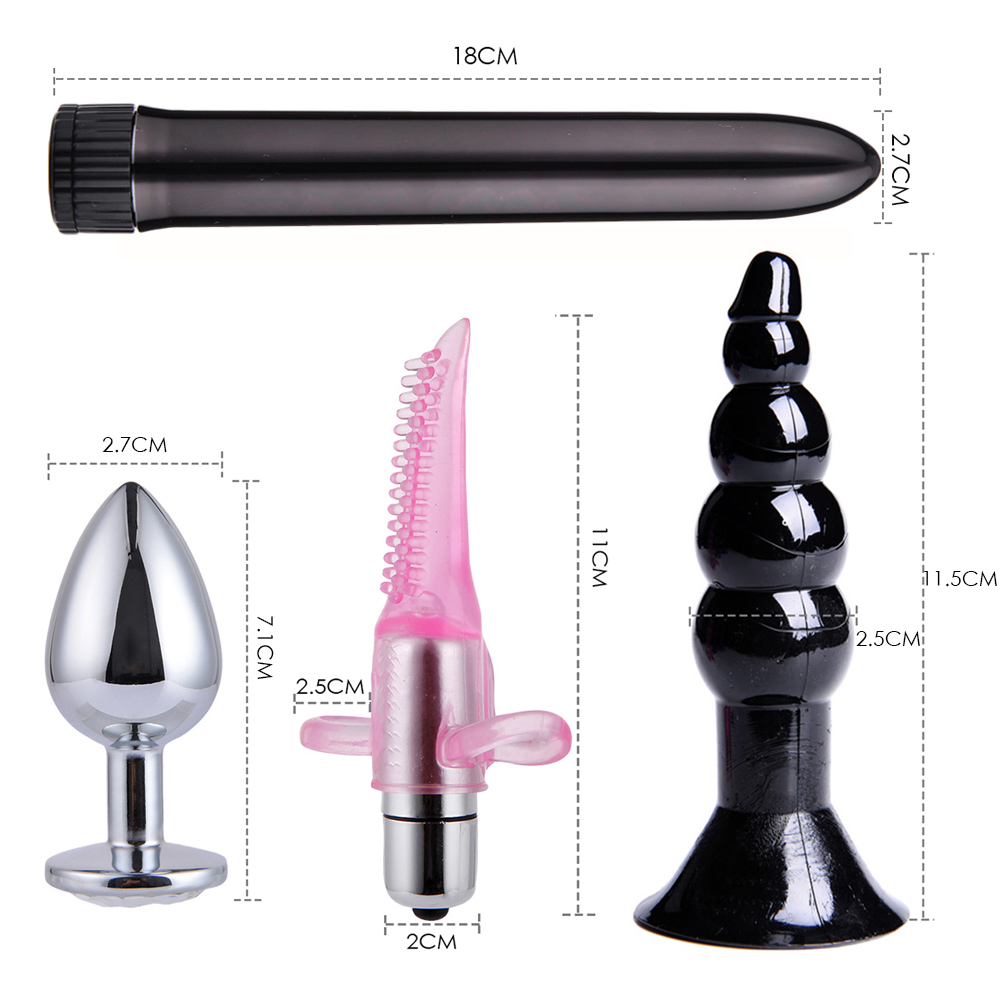 26piece Ultimate Mens Pleasure Set Masturbator Bondage Handcuffs Whip Mouth Gag Anal Vibrator Lingerie - 35