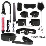 26 Pcs Sex Toys For Men Male Masturbator Handcuffs Whip Mouth Gag Anal Vibrator Bondage Set Sexy Lingerie - 3