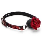 Sexual Game Ballgag Rose Flower Silicone Spider Ball Gag Lesbian Sex Toy For Woman Fetish Men Erotic O Ring Open Mouth Hot - 2