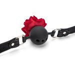 Sexual Game Ballgag Rose Flower Silicone Spider Ball Gag Lesbian Sex Toy For Woman Fetish Men Erotic O Ring Open Mouth Hot - 4