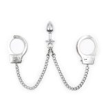 Stainless Steel Handcuffs Anal Plug Sm Adult Sex Games Toy Restraints Bdsm Bondage Set For Couples Women Men Erotic