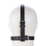 Strap On Rubber Leather Open Mouth Oral Fetish Slave Bdsm Ring Harness Lips Gag For Couples Adults - 3