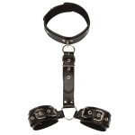 Pu Leather Bondage Restraint Back Handcuffs Adult Product Adjustable Sex Cuff Belt Fetish Men Exotic Accessories