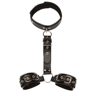 Pu Leather Bondage Restraint Back Handcuffs Adult Product Adjustable Sex Cuff Belt Fetish Men Exotic Accessories
