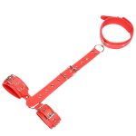 Pu Leather Bondage Restraint Back Handcuffs Adult Product Adjustable Sex Cuff Belt Fetish Men Exotic Accessories - 5