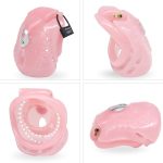 Male Fully Restraint Bowl Chastity Device Sex Toys Cock Cage Penis Ring Sissy Bondage Armor - 4
