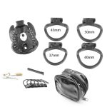 Male Fully Restraint Bowl Chastity Device Sex Toys Cock Cage Penis Ring Sissy Bondage Armor - 5