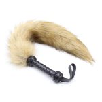 Spanking Fox Tail Whip Animal Fur Slap Strap Beat Lash Flog Tool Adult Fetish Slave Sex Sm Game Toy For Couple Men Women - 3