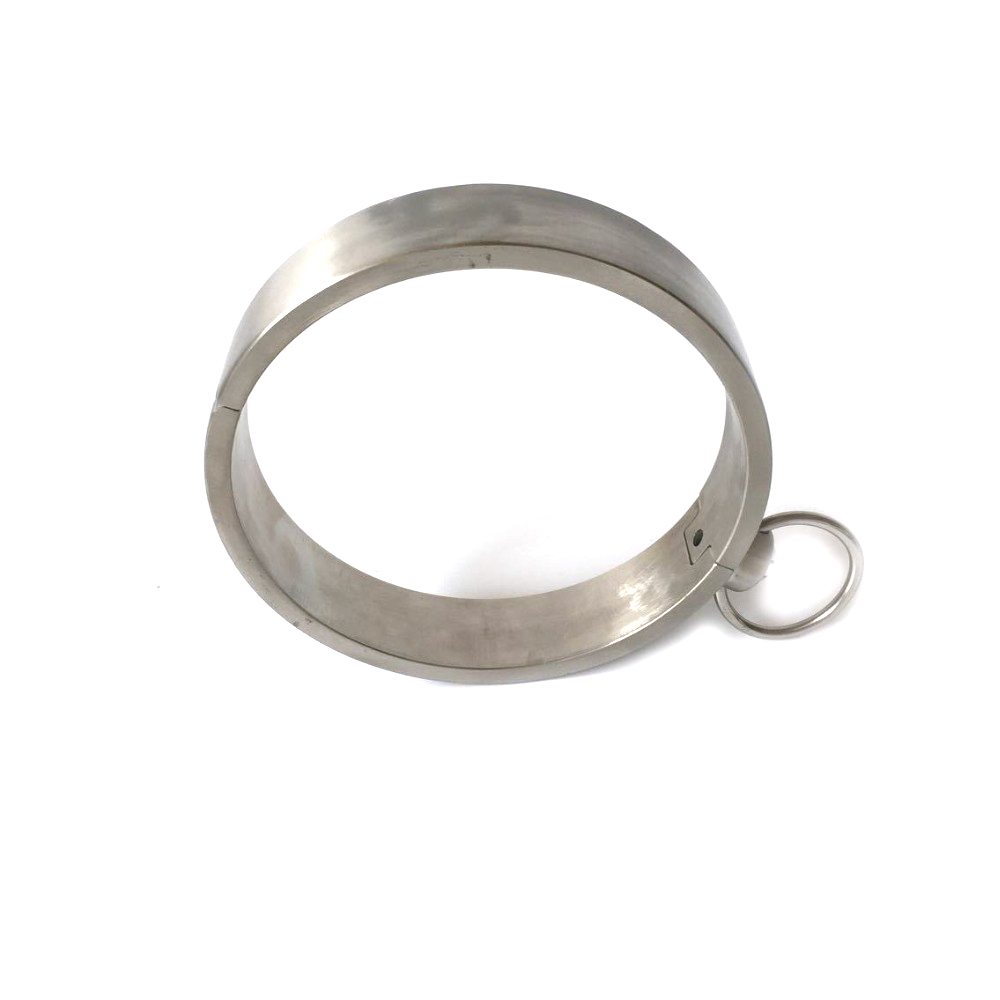 Stainless Steel Bdsm Collar Heavyduty Lockable Restraints For Adult Fetish Role Play - 5