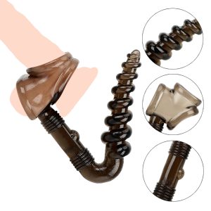 Cock Ring Male Masturbator Prostate Massage Stimulator Butt Plug Penis Silicone Anal Gags & Muzzles Sex Toys For Men
