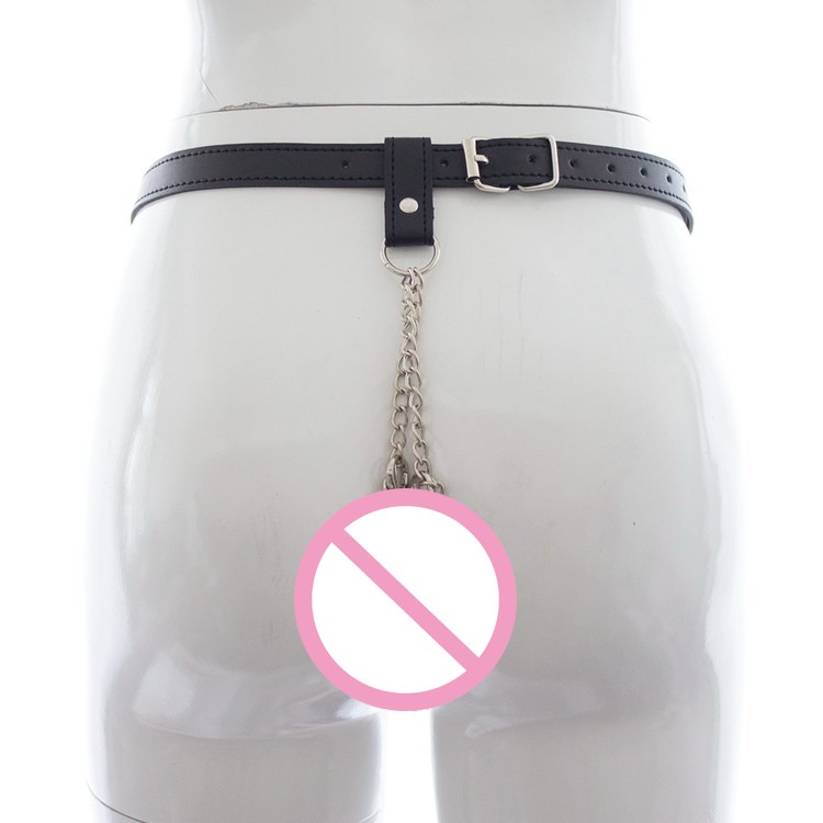 Leather Chastity Belt Erotic Couples Fun Toy Female Flirting Adult Game Accessory - 4