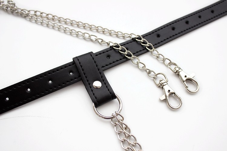 Leather Chastity Belt Erotic Couples Fun Toy Female Flirting Adult Game Accessory - 7