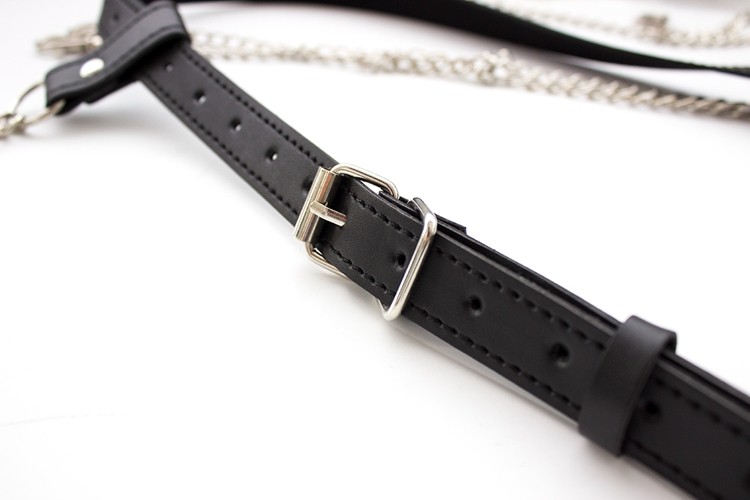 Leather Chastity Belt Erotic Couples Fun Toy Female Flirting Adult Game Accessory - 8