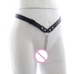 Two Chains Chastity Belt Leather Genital Friction Sex Toys For Women Couples Fun Woman Flirting Products Adult Games - 3