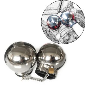 Alternative Sex Toys Metal Stainless Steel Ball Bdsm Bondage Restraints Handcuffs For Tied Fetish