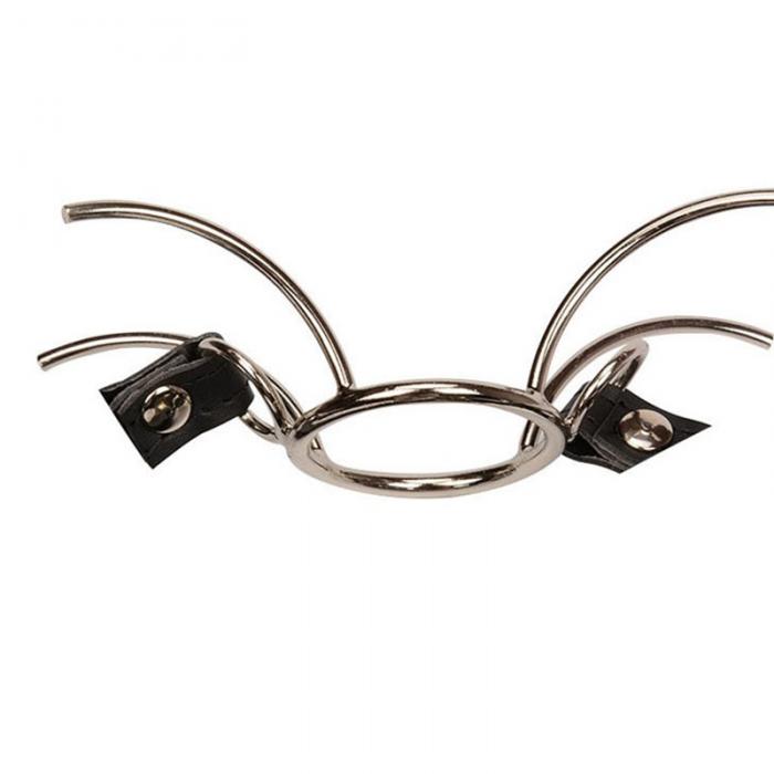 Spider Shaped Fetish Bondage Metal Ring Open Mouth Gag Ball Nose Hook Kinky Adult Sex Game Sm Slave Harness Toy - 4