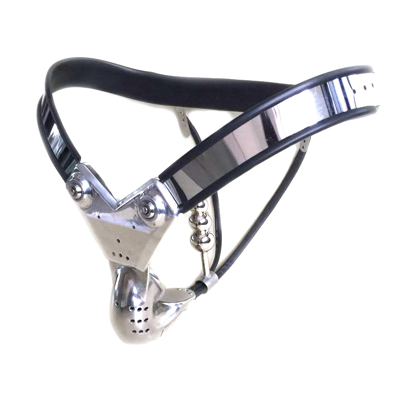Mens Bdsm Bondage Metal Chastity Belt Device Stainless Steel Panties With Cock Cage Anal Plug Sex Toy - 1