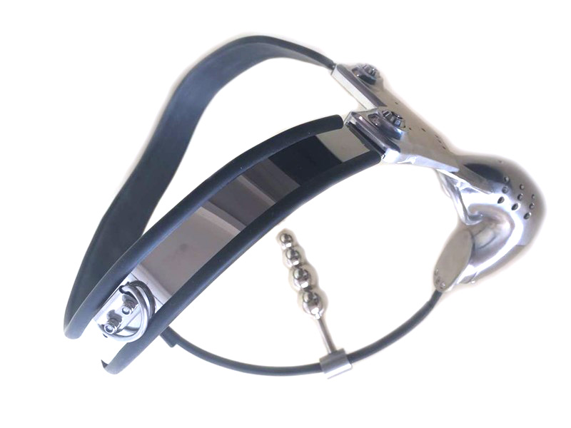 Mens Bdsm Bondage Metal Chastity Belt Device Stainless Steel Panties With Cock Cage Anal Plug Sex Toy - 3