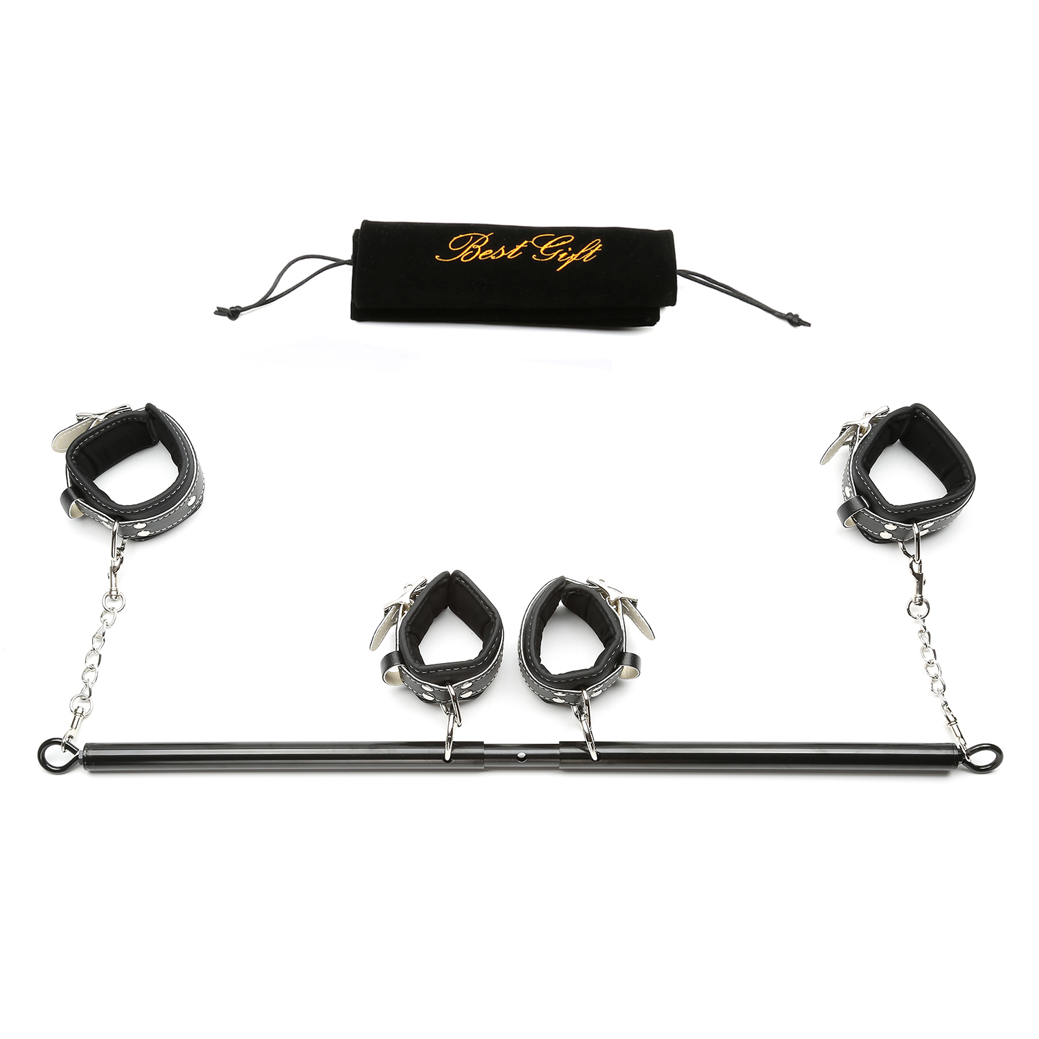 Bdsm Adjustable Spreader Bar Set Handankle Cuffs Restraint Sex Positioning Toys For Adult Couples - 2