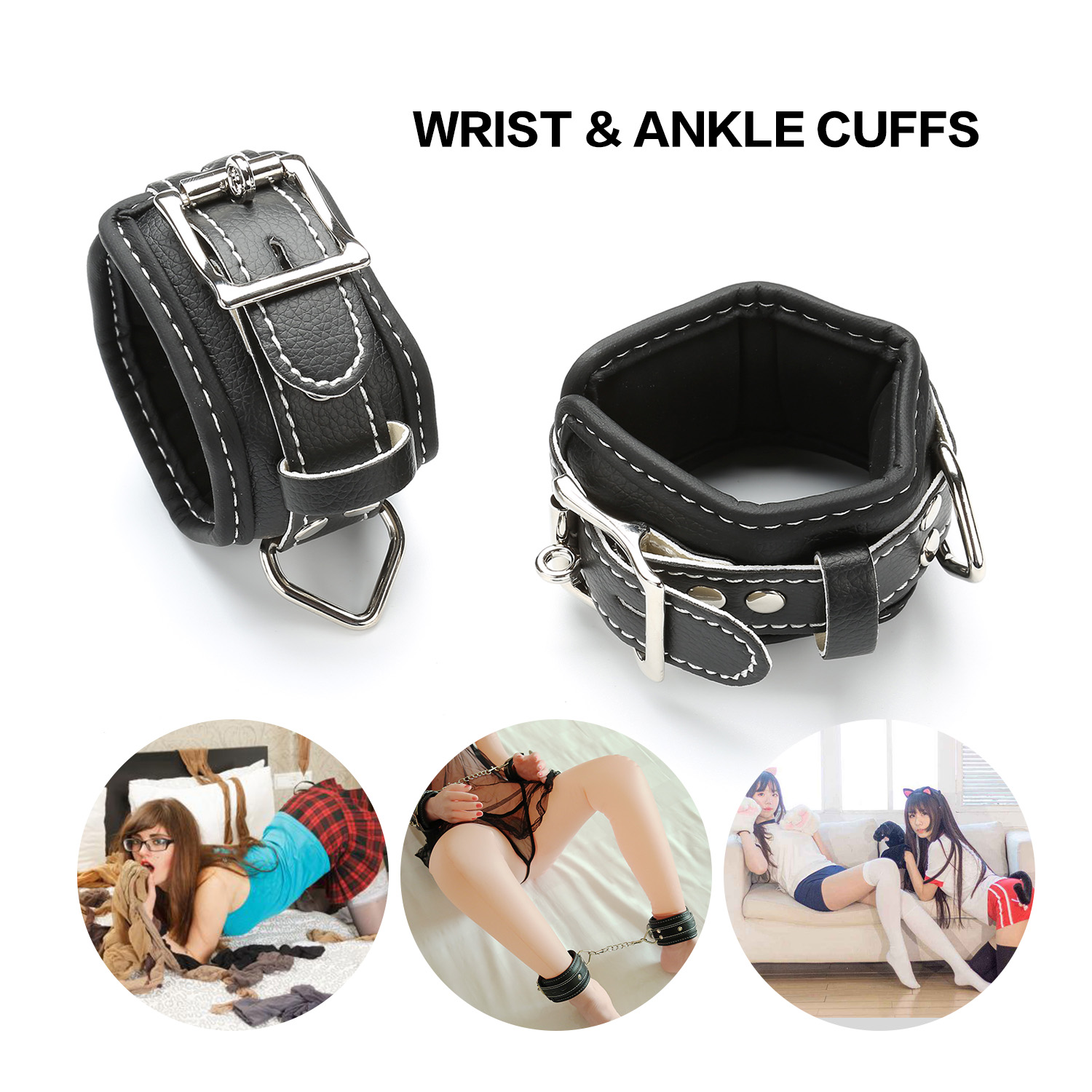 Bdsm Adjustable Spreader Bar Set Handankle Cuffs Restraint Sex Positioning Toys For Adult Couples - 4