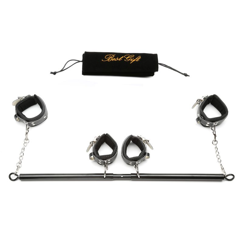 Bdsm Bondage Set Adjustable Spreader Bar With Hand-ankle Cuffs Restraints Position Sex Toys For Couples