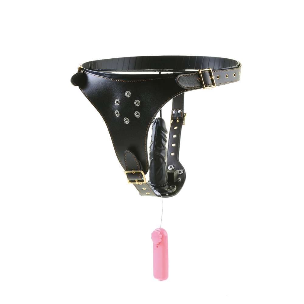 Black Emperor Womens Realistic Penis Chastity Belt With Vaginal And Anal Plugs - 6