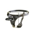 Black Emperor Chastity Belt With Anal Plug And Vagina Plugs Pants Realistic Penis Sex Toys For Women - 4