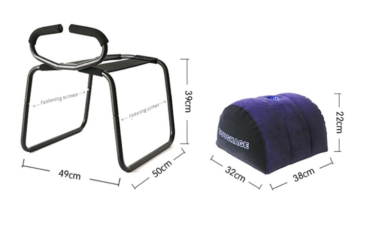 Toughage Deluxe Sex Chair And Cushion Set Enhancing Intimacy Couples Adult Love Play Toy - 2