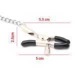 Metal Nipple Clamps With 30cm Chains Nipples Clips Adult Games Couples Sex Toys - 5