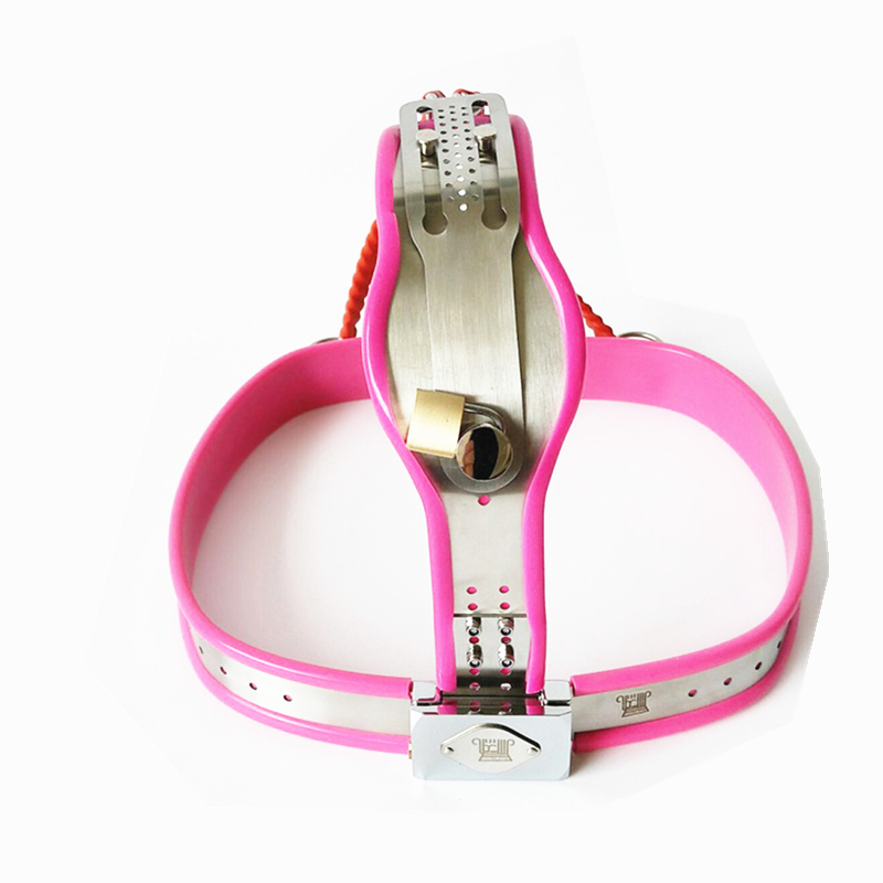 Stainless Steel Female Chastity Belt Ytype Fetish Bondage Constraint Short Pants Design With Secure Lock G7526 - 2