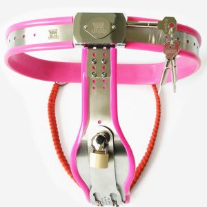 Chastity Belt Stainless Steel Female Devices Fetish Short Y-type Bondage Constraint Pants With Lock Belts G7-5-26 - 2