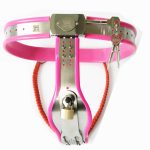 Chastity Belt Stainless Steel Female Devices Fetish Short Y-type Bondage Constraint Pants With Lock Belts G7-5-26 - 4