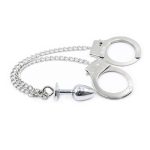 Metal Tail Anal Plug Handcuffs Butt Slave Women Fetish Bondage Restraints Bdsm Sex Toys For Men Gay Adult Product - 5