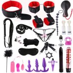 1set Bdsm Erotic Sex Toys Bondage Handcuffs Whip Straps Restraints Anal Plug Sexual Combo Couples Toy - 6