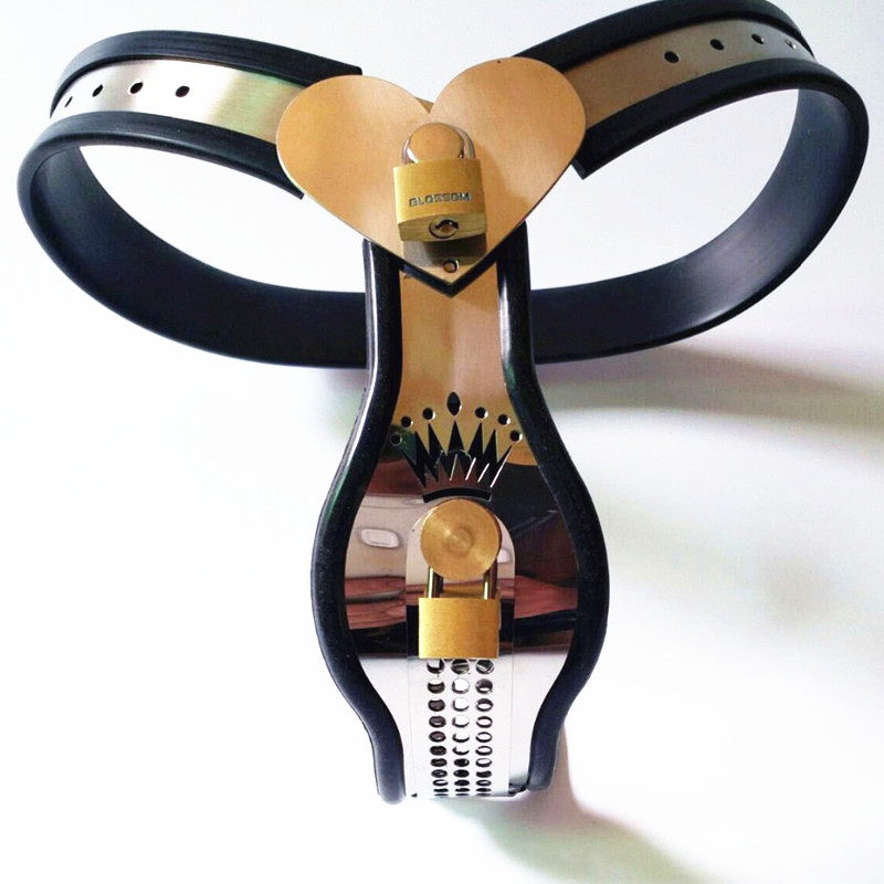 Leather Womens Chastity Belt With Comfortable Anal Plug For Adult Play G7530 - 5