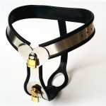 Female Chastity Belt With Anal Plug Super Soft Leather Devices Sex Products For Adult Games G7-5-30 - 4