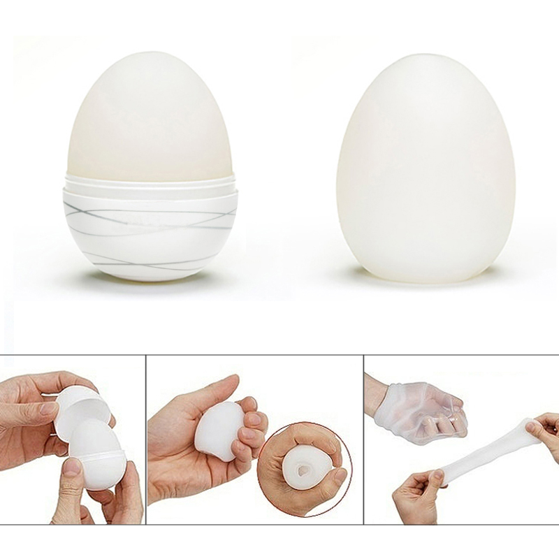 Realistic Vagina Eggs Male Masturbator Adult Erotic Sex Toys Penis Trainer For Men Sensual Pleasure Enhancer - 3