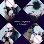 Bed Restraints For Sex Bondage Set 10 Pcs Furry Pu Kits Kinky Toys Couples Beginners - 5