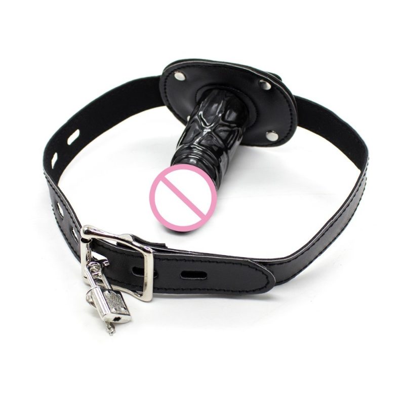 Silicone Lifelike Penis Realistic Dildo Gag Mouth Bite Plug Bdsm Adult Games Toys Bondage Chastity Devices Sm Products