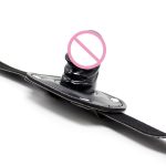 Silicone Lifelike Penis Realistic Dildo Gag Mouth Bite Plug Bdsm Adult Games Toys Bondage Chastity Devices Sm Products - 3