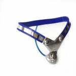 316 Stainless Steel Male Blue Chastity Belt Cock Cage Bondage Device Penis Men Belts Pants Locked Sex Toys