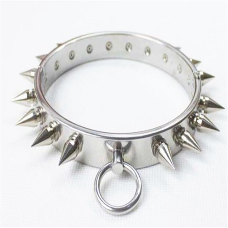 Stainless Steel Bdsm Ankle Cuff Shackles With Secure Barbed Lock For Male Bondage G620 - 1