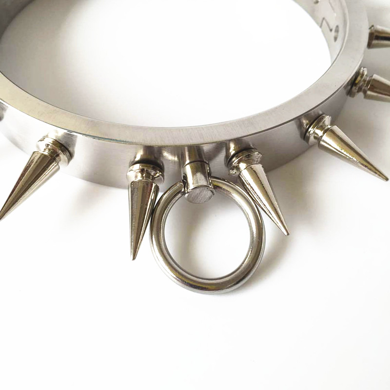 Stainless Steel Bdsm Ankle Cuff Shackles With Secure Barbed Lock For Male Bondage G620 - 2