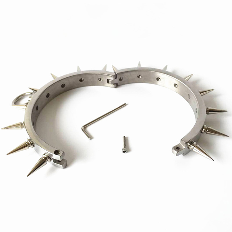 Stainless Steel Bdsm Ankle Cuff Shackles With Secure Barbed Lock For Male Bondage G620 - 3